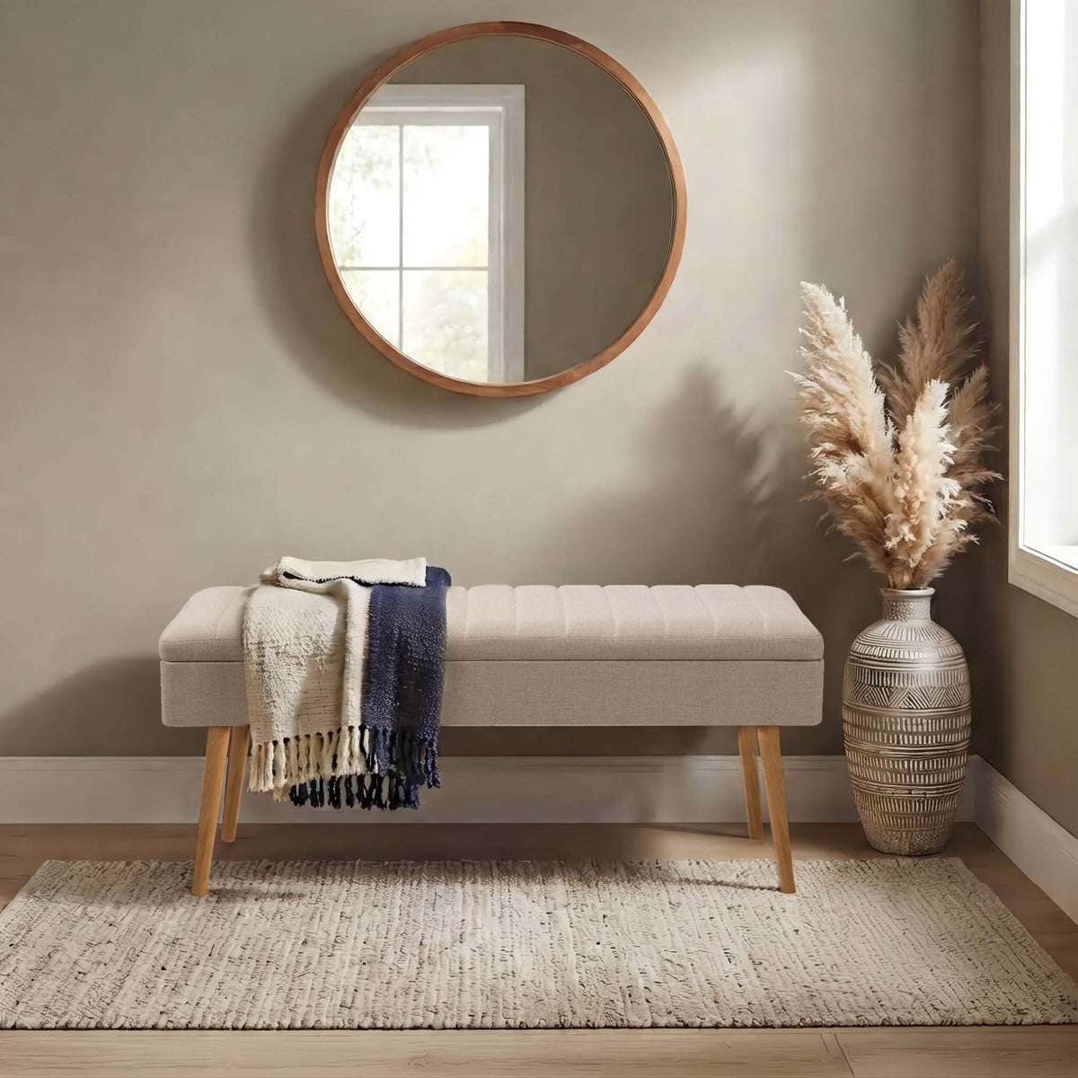 VİNA KUMAŞLI SANDIKLI BENCH ATLANTİK
